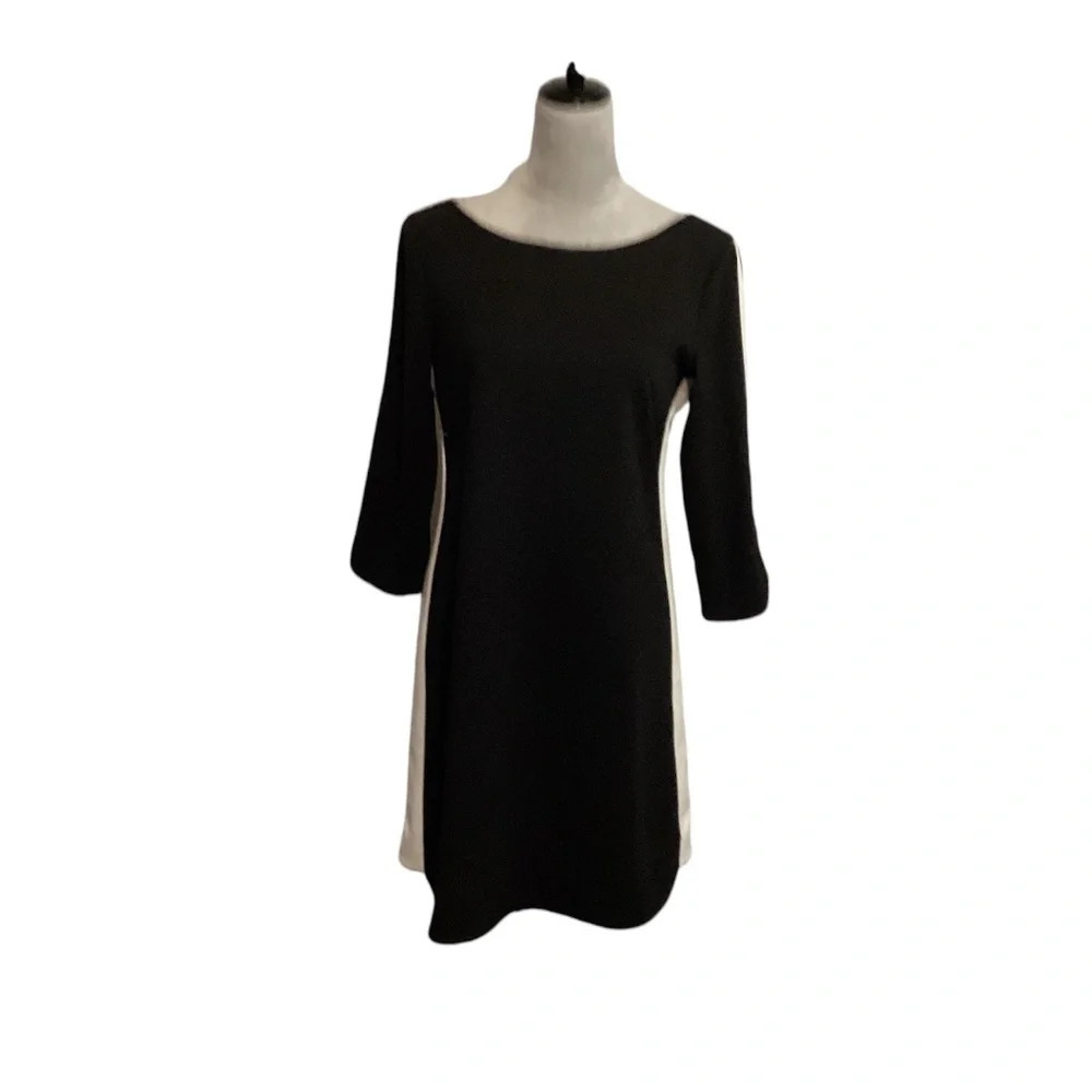 Vince Camuto Dress Mini Color Block Sheath Classic Professional Business SZ 8